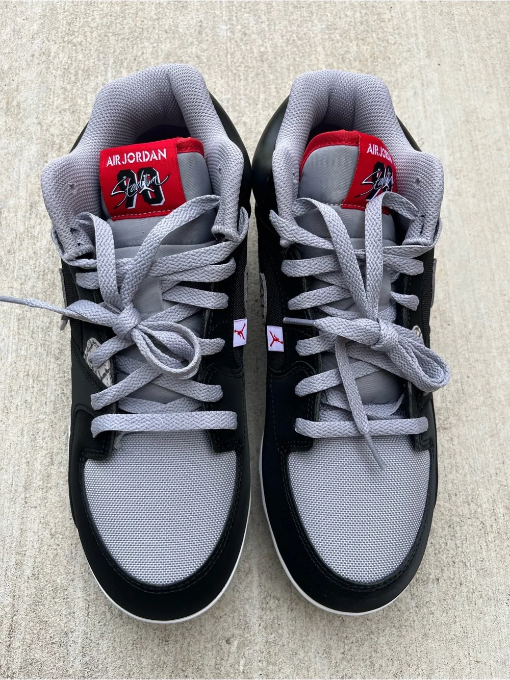 Nike Air Jordan Stadium 90 Low TD Black Cement Cleats (HQ0210-060) Men’s 10.5